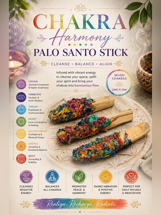 Other - 🌈Chakra Harmony Palo Santo Stick